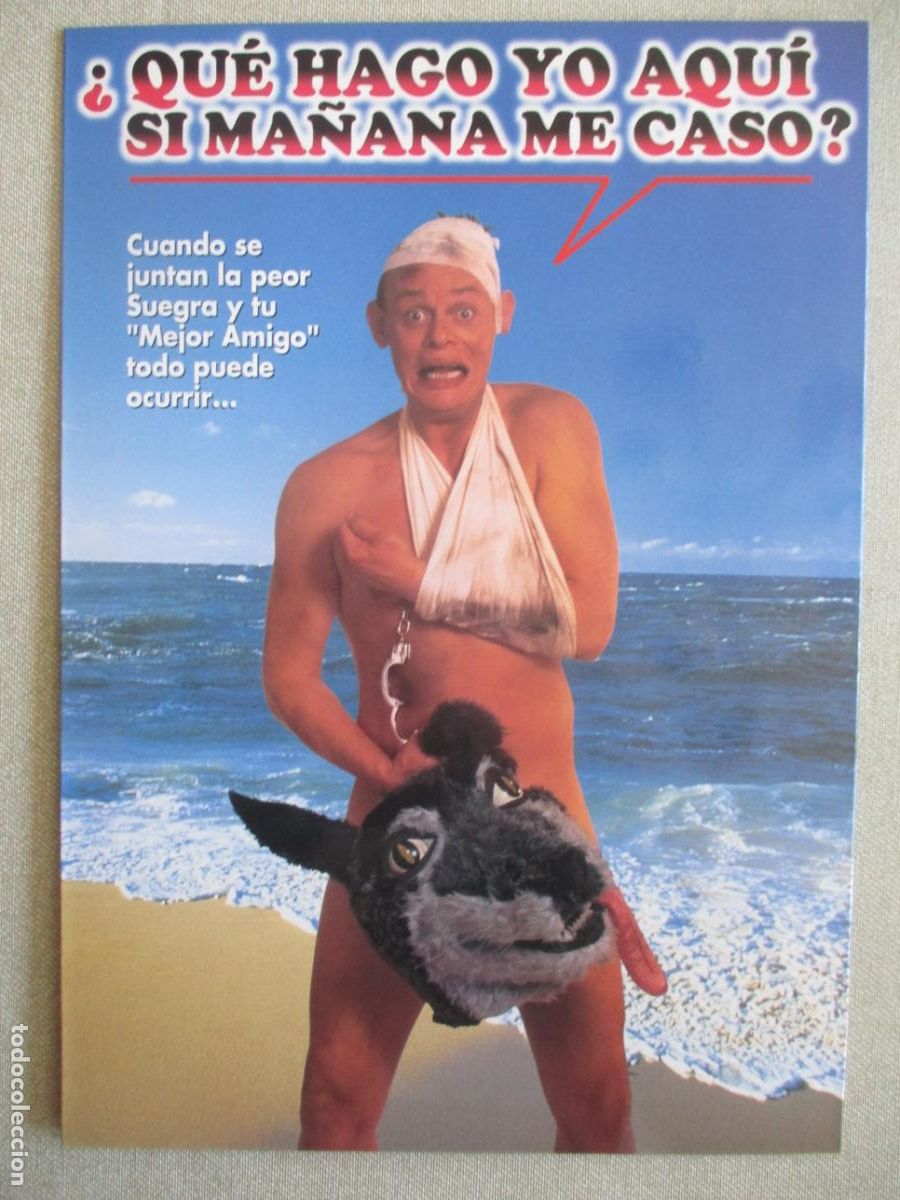 Cine: &iquest;QUE HAGO YO AQUI SI MA&Ntilde;ANA ME CASO?. GUIA ORIGINAL ESTRENO. PEDIDO MINIMO EN GUIAS 10 EUROS.