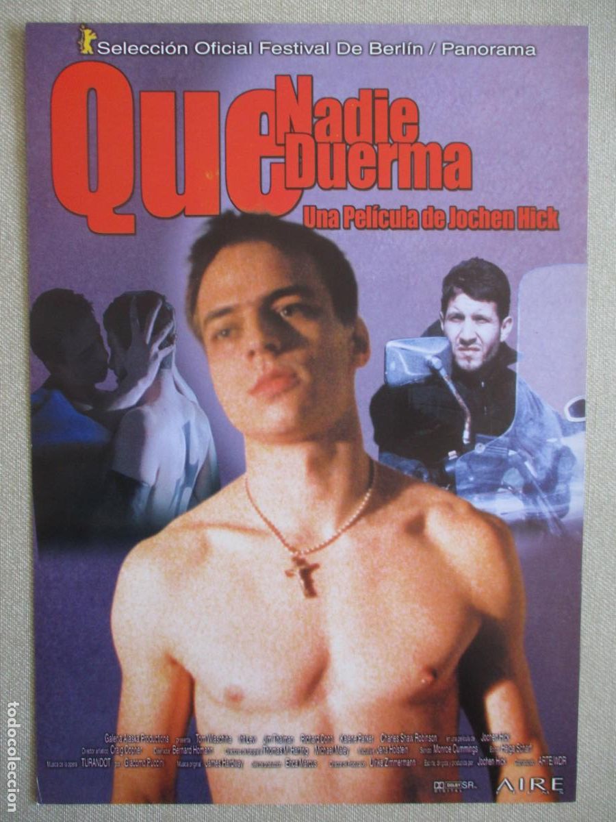Cine: QUE NADIE DUERMA. GUIA ORIGINAL ESTRENO. PEDIDO MINIMO EN GUIAS 10 EUROS.