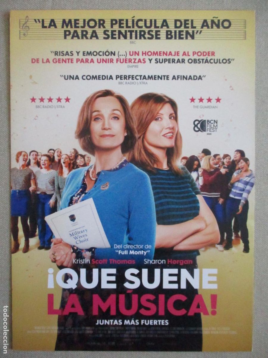 Cine: &iexcl;QUE SUENE LA MUSICA!. GUIA ORIGINAL ESTRENO. PEDIDO MINIMO EN GUIAS 10 EUROS.