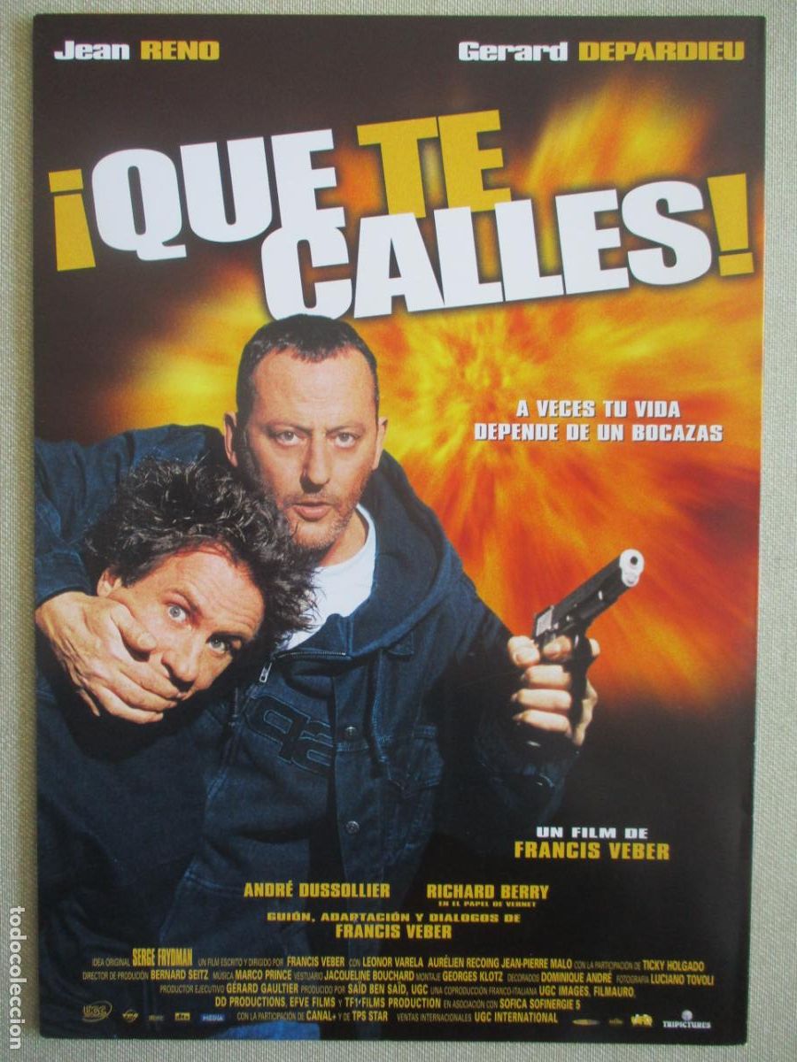 Cine: &iexcl;QUE TE CALLES!. GUIA ORIGINAL ESTRENO. PEDIDO MINIMO EN GUIAS 10 EUROS.