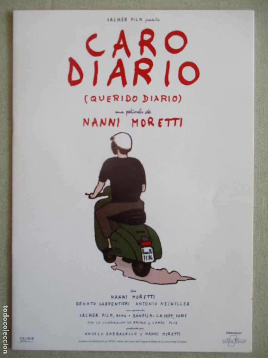 Cine: QUERIDO DIARIO. GUIA ORIGINAL ESTRENO (8 HOJAS). PEDIDO MINIMO EN GUIAS 10 EUROS.