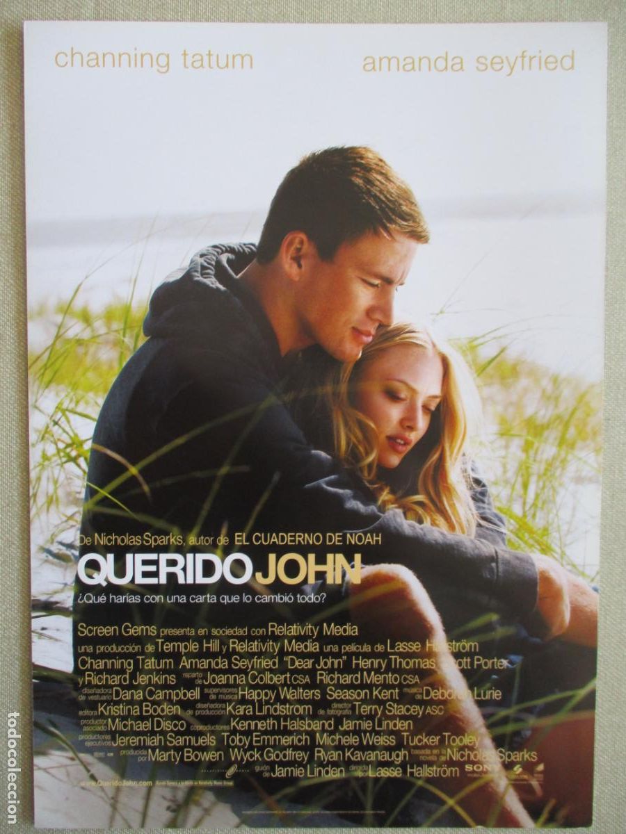 Cine: QUERIDO JOHN. GUIA ORIGINAL ESTRENO. PEDIDO MINIMO EN GUIAS 10 EUROS.