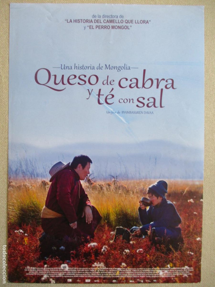 Cine: QUESO DE CABRA Y TE CON SAL. GUIA ORIGINAL ESTRENO. PEDIDO MINIMO EN GUIAS 10 EUROS.