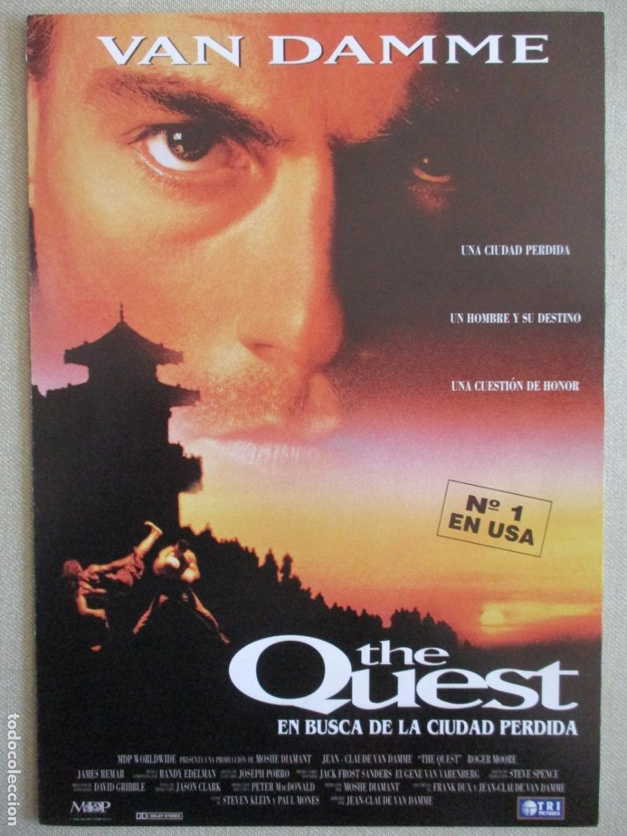 Cine: THE QUEST. EN BUSCA DE LA CIUDAD PERDIDA. GUIA ORIGINAL ESTRENO. PEDIDO MINIMO EN GUIAS 10 EUROS.