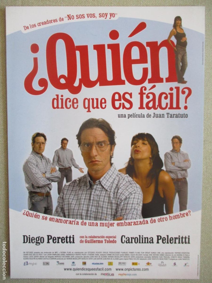 Cine: &iquest;QUIEN DICE QUE ES FACIL?. GUIA ORIGINAL ESTRENO. PEDIDO MINIMO EN GUIAS 10 EUROS.