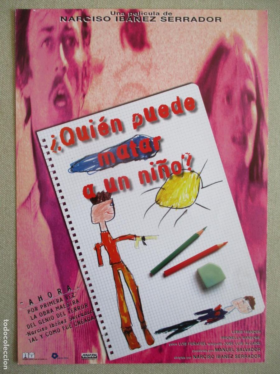 Cine: &iquest;QUIEN PUEDE MATAR A UN NI&Ntilde;O?. GUIA ORIGINAL ESTRENO. PEDIDO MINIMO EN GUIAS 10 EUROS.