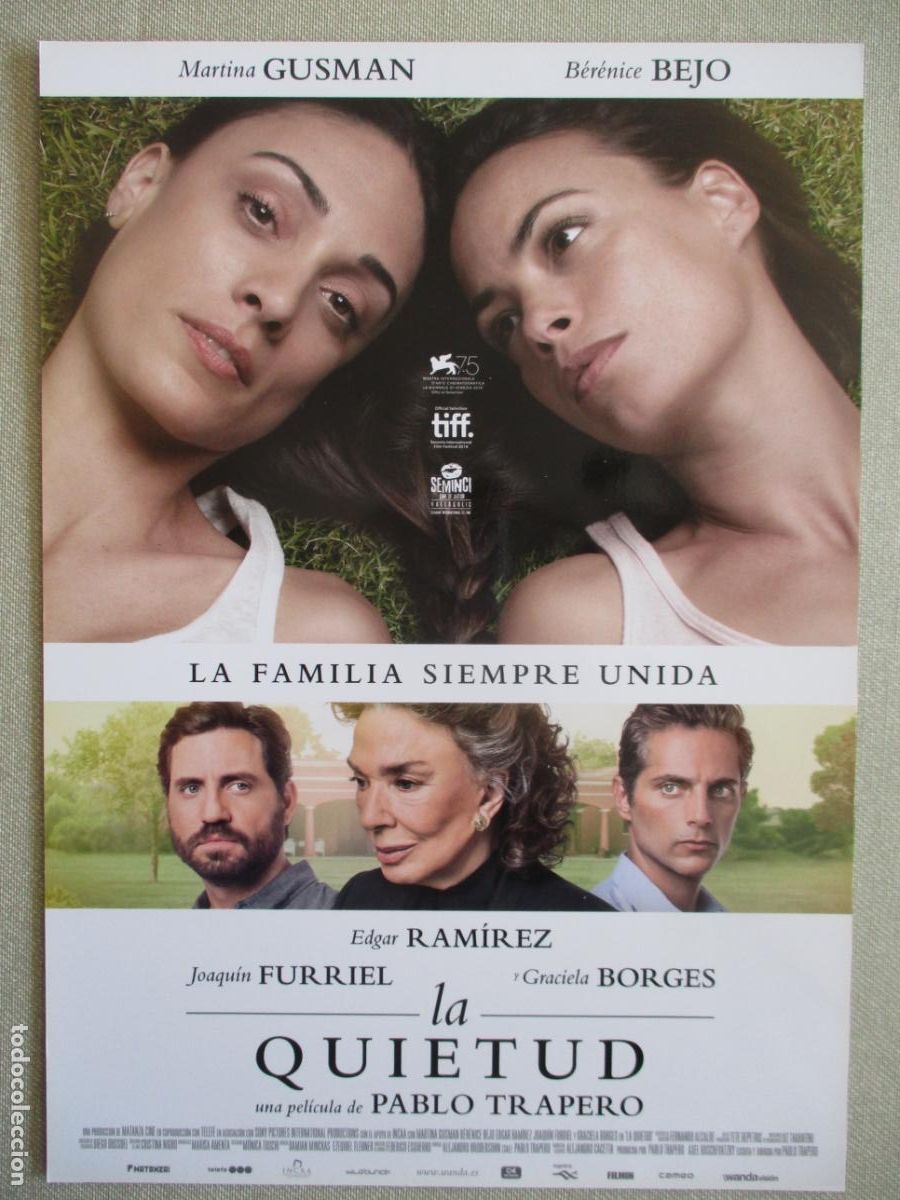 Cine: LA QUIETUD. GUIA ORIGINAL ESTRENO. PEDIDO MINIMO EN GUIAS 10 EUROS.