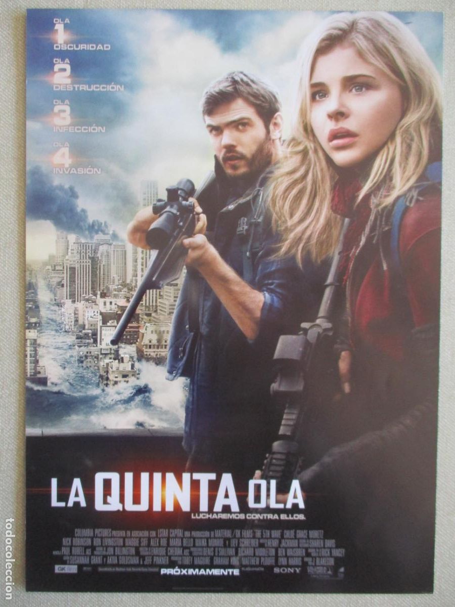 Cine: LA QUINTA OLA. GUIA ORIGINAL ESTRENO. PEDIDO MINIMO EN GUIAS 10 EUROS.
