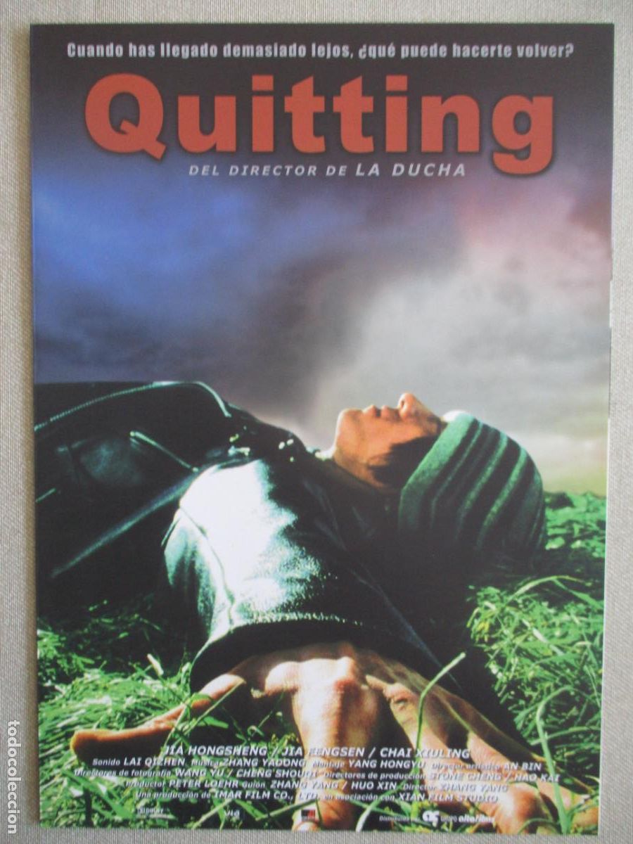 Cine: QUITTING. GUIA ORIGINAL ESTRENO. PEDIDO MINIMO EN GUIAS 10 EUROS.