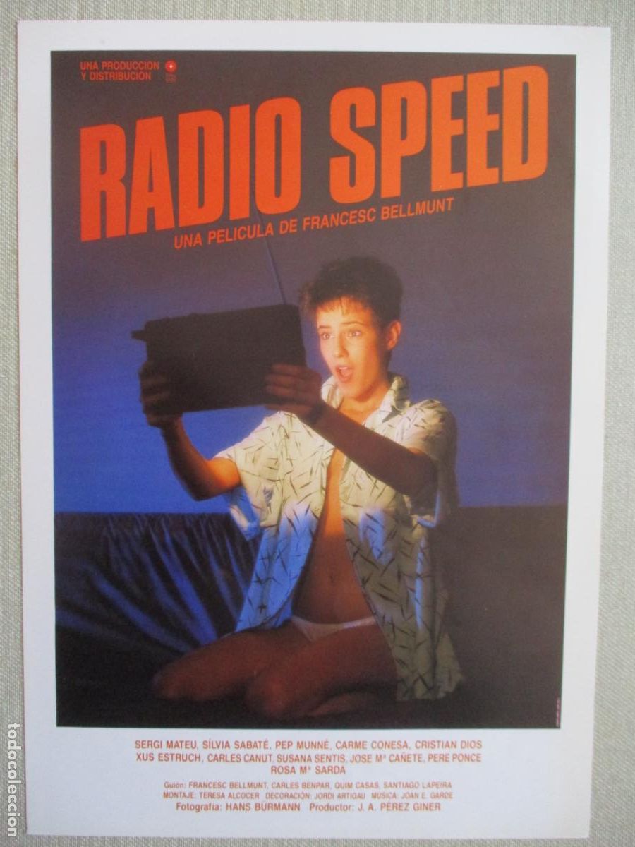 Cine: RADIO SPEED. GUIA ORIGINAL ESTRENO. PEDIDO MINIMO EN GUIAS 10 EUROS.