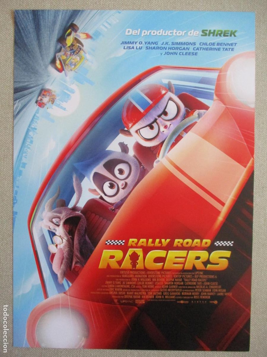 Cine: RALLY ROAD RACERS. GUIA ORIGINAL ESTRENO. PEDIDO MINIMO EN GUIAS 10 EUROS.