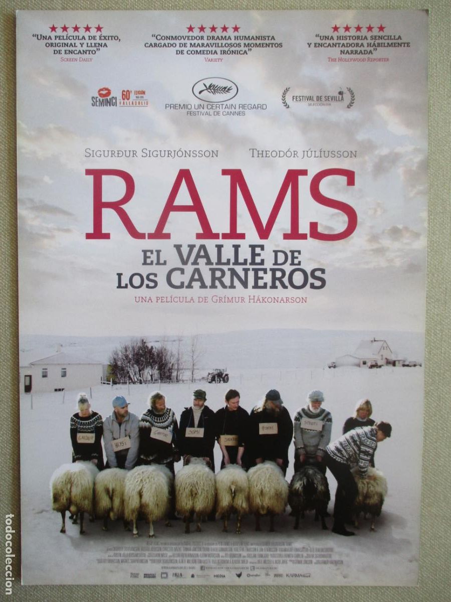 Cine: RAMS EL VALLE DE LOS CARNEROS. GUIA ORIGINAL ESTRENO. PEDIDO MINIMO EN GUIAS 10 EUROS.