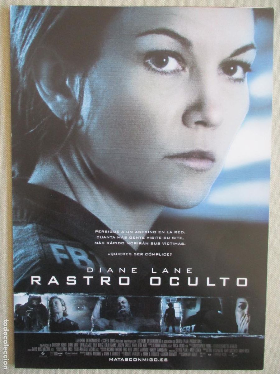 Cine: RASTRO OCULTO. GUIA ORIGINAL ESTRENO. PEDIDO MINIMO EN GUIAS 10 EUROS.