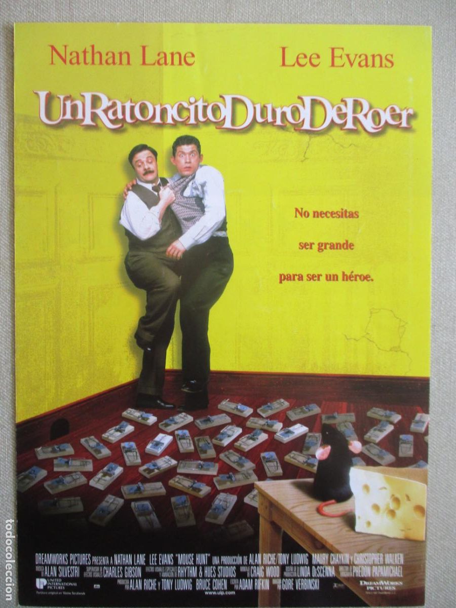 Cine: UN RATONCITO DURO DE ROER. GUIA ORIGINAL ESTRENO. PEDIDO MINIMO EN GUIAS 10 EUROS.