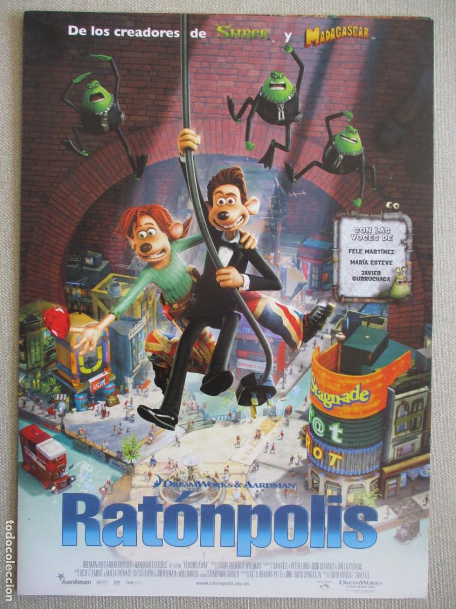 Cine: RATONPOLIS. GUIA ORIGINAL ESTRENO. PEDIDO MINIMO EN GUIAS 10 EUROS.