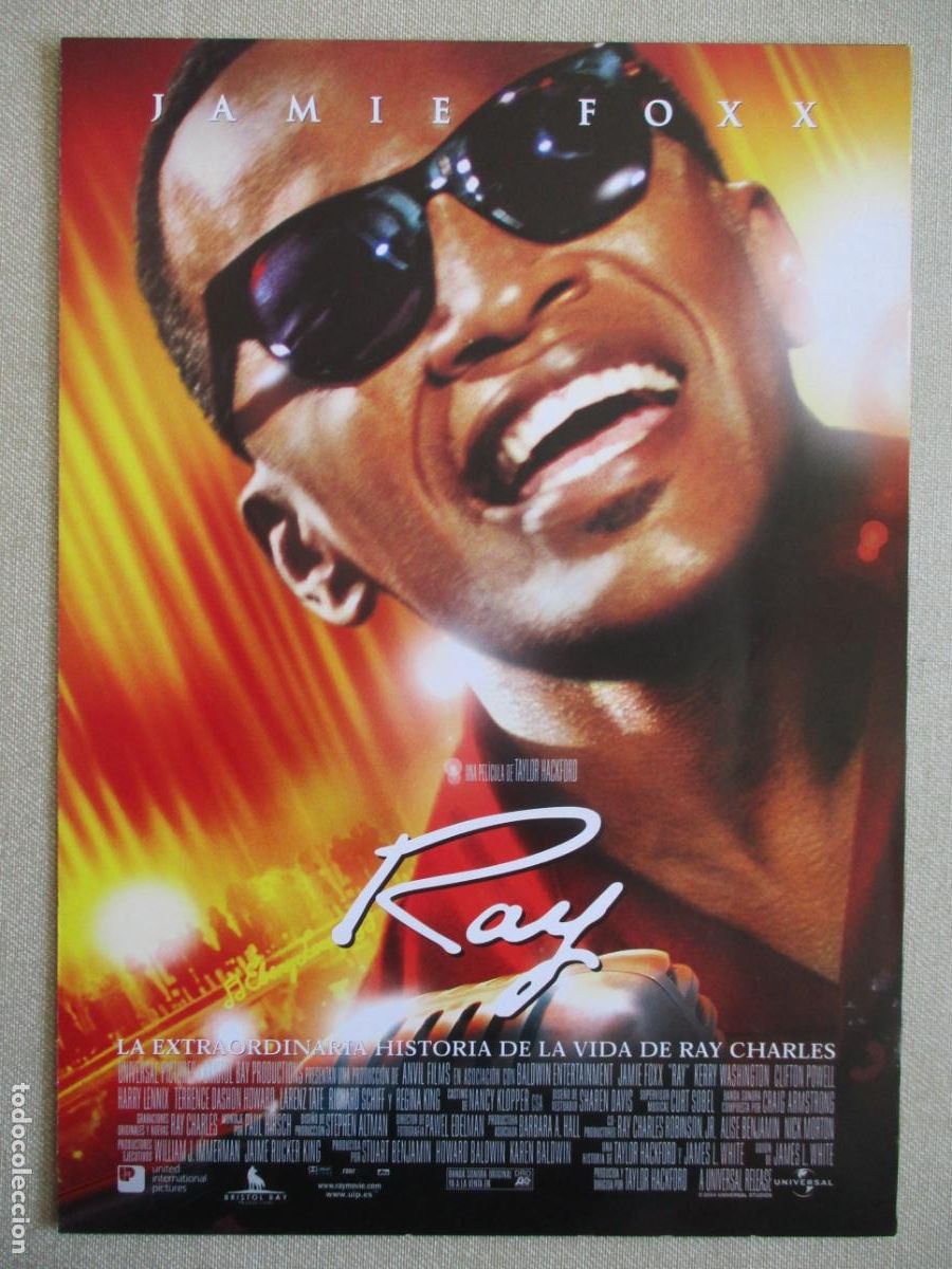 Cine: RAY. GUIA ORIGINAL ESTRENO. PEDIDO MINIMO EN GUIAS 10 EUROS.