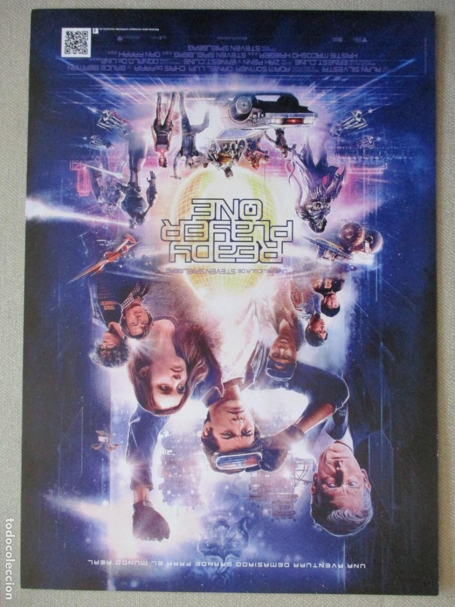 Cine: READY PLAYER ONE. GUIA ORIGINAL ESTRENO. PEDIDO MINIMO EN GUIAS 10 EUROS.