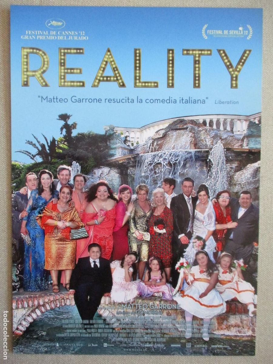 Cine: REALITY. GUIA ORIGINAL ESTRENO. PEDIDO MINIMO EN GUIAS 10 EUROS.