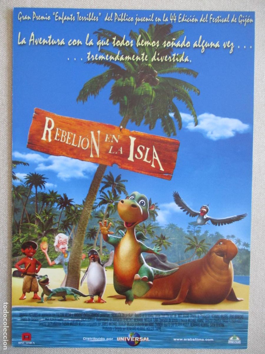 Cine: REBELION EN LA ISLA. GUIA ORIGINAL ESTRENO. PEDIDO MINIMO EN GUIAS 10 EUROS.