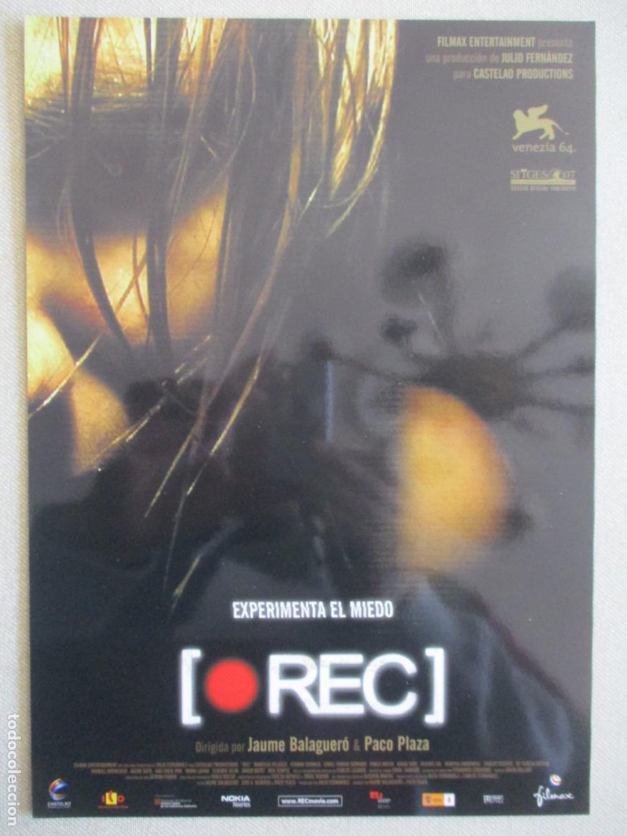 Cine: REC. GUIA ORIGINAL ESTRENO. PEDIDO MINIMO EN GUIAS 10 EUROS.