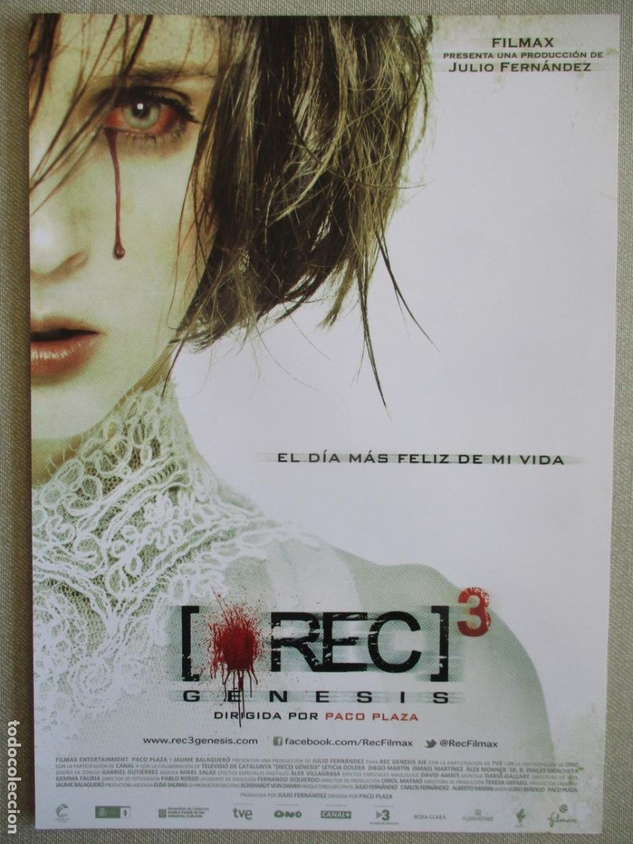 Cine: REC 3. GUIA ORIGINAL ESTRENO. PEDIDO MINIMO EN GUIAS 10 EUROS.