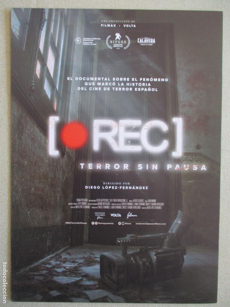 Cine: REC TERROR SIN PAUSA. GUIA ORIGINAL ESTRENO. PEDIDO MINIMO EN GUIAS 10 EUROS.