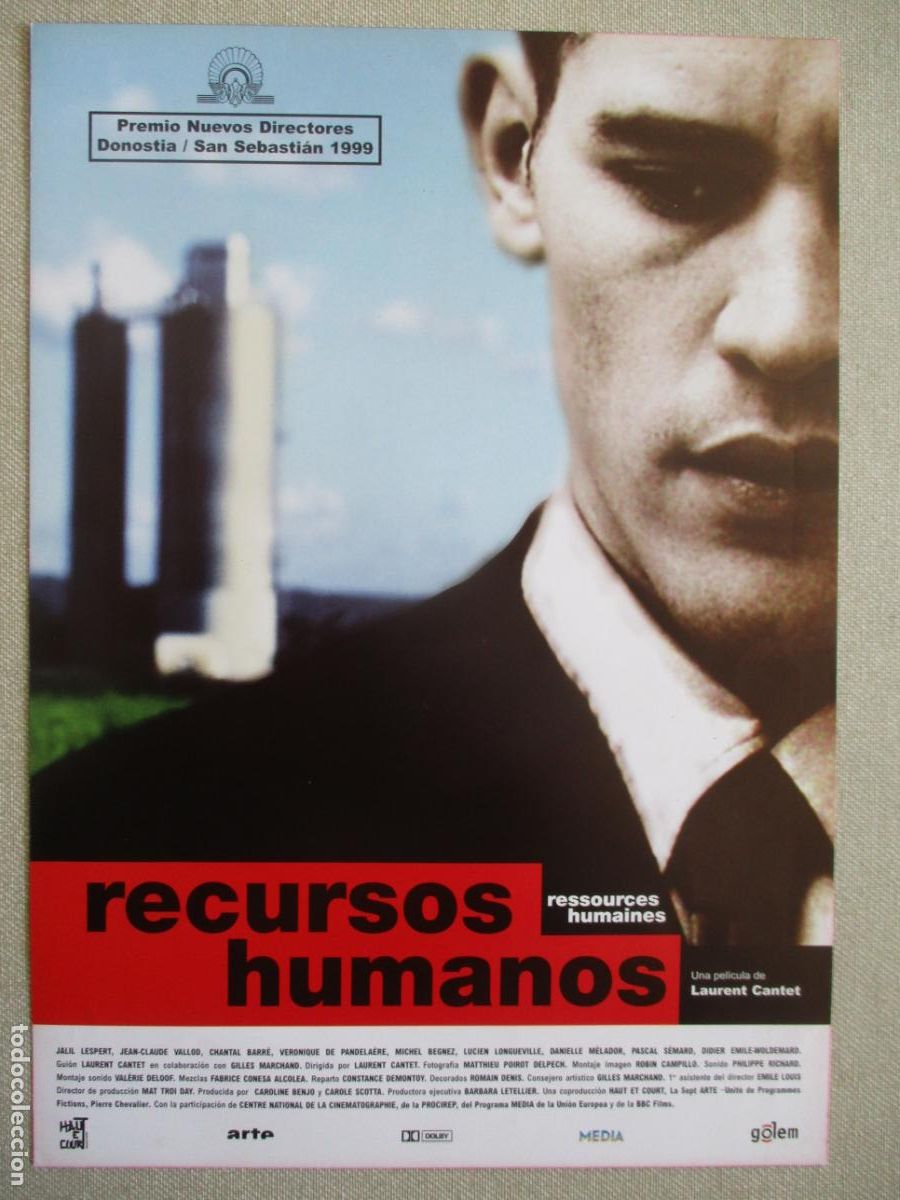 Cinema: RECURSOS HUMANOS. GUIA ORIGINAL ESTRENO. PEDIDO MINIMO EN GUIAS 10 EUROS.