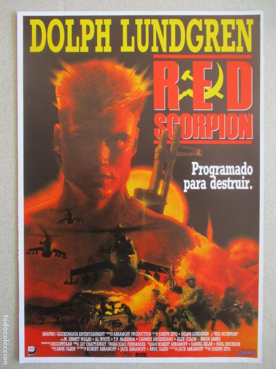 Cinema: RED SCORPION. GUIA ORIGINAL ESTRENO. PEDIDO MINIMO EN GUIAS 10 EUROS.