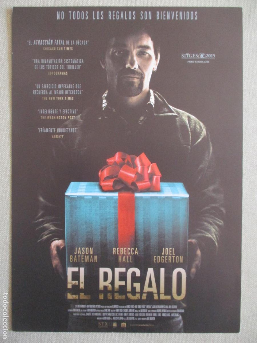 Kino: EL REGALO. GUIA ORIGINAL ESTRENO. PEDIDO MINIMO EN GUIAS 10 EUROS.