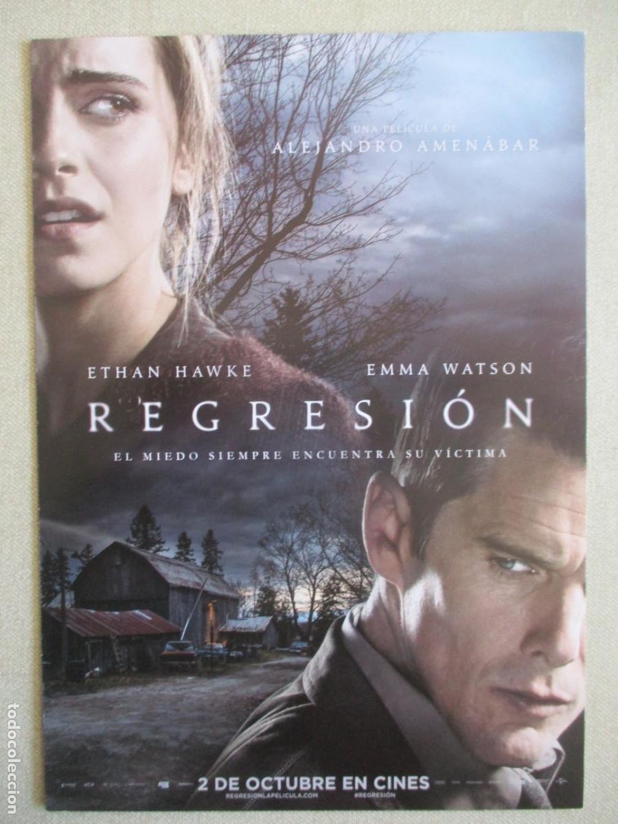 Cine: REGRESION. GUIA ORIGINAL ESTRENO. PEDIDO MINIMO EN GUIAS 10 EUROS.