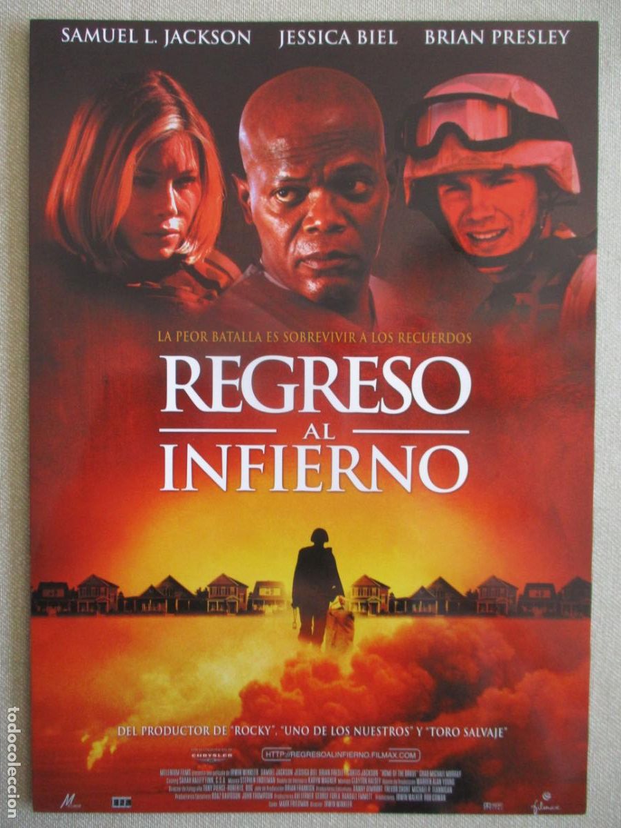 Cine: REGRESO AL INFIERNO. GUIA ORIGINAL ESTRENO. PEDIDO MINIMO EN GUIAS 10 EUROS.