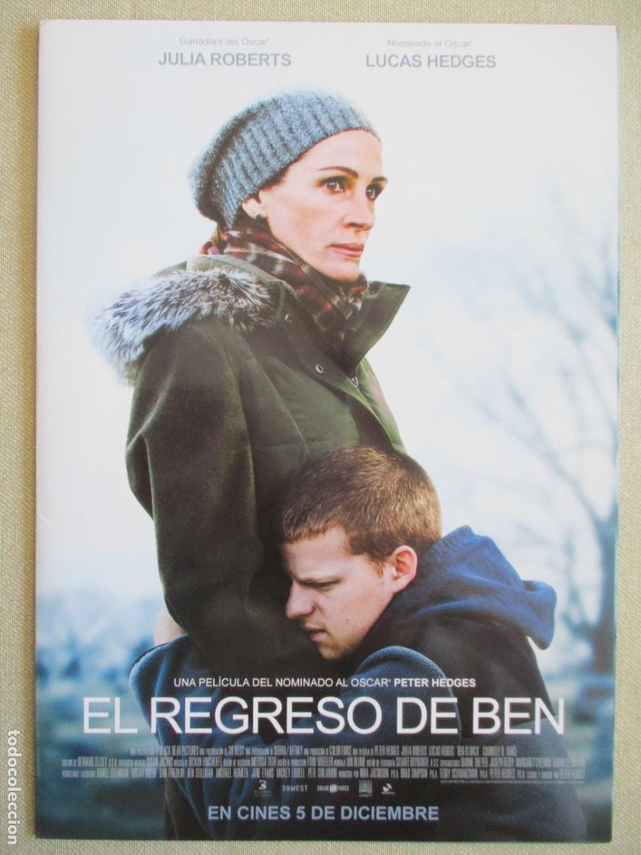 Cine: EL REGRESO DE BEN. GUIA ORIGINAL ESTRENO. PEDIDO MINIMO EN GUIAS 10 EUROS.