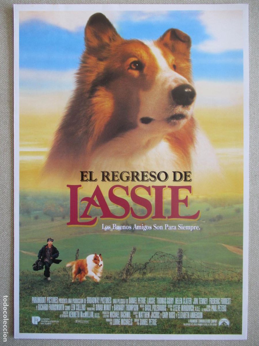 Cine: EL REGRESO DE LASSIE. GUIA ORIGINAL ESTRENO. PEDIDO MINIMO EN GUIAS 10 EUROS.