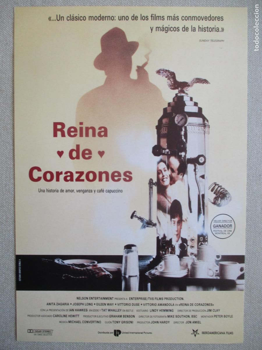 Cine: REINA DE CORAZONES. GUIA ORIGINAL ESTRENO. PEDIDO MINIMO EN GUIAS 10 EUROS.