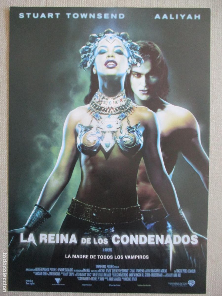 Cine: LA REINA DE LOS CONDENADOS. GUIA ORIGINAL ESTRENO. PEDIDO MINIMO EN GUIAS 10 EUROS.