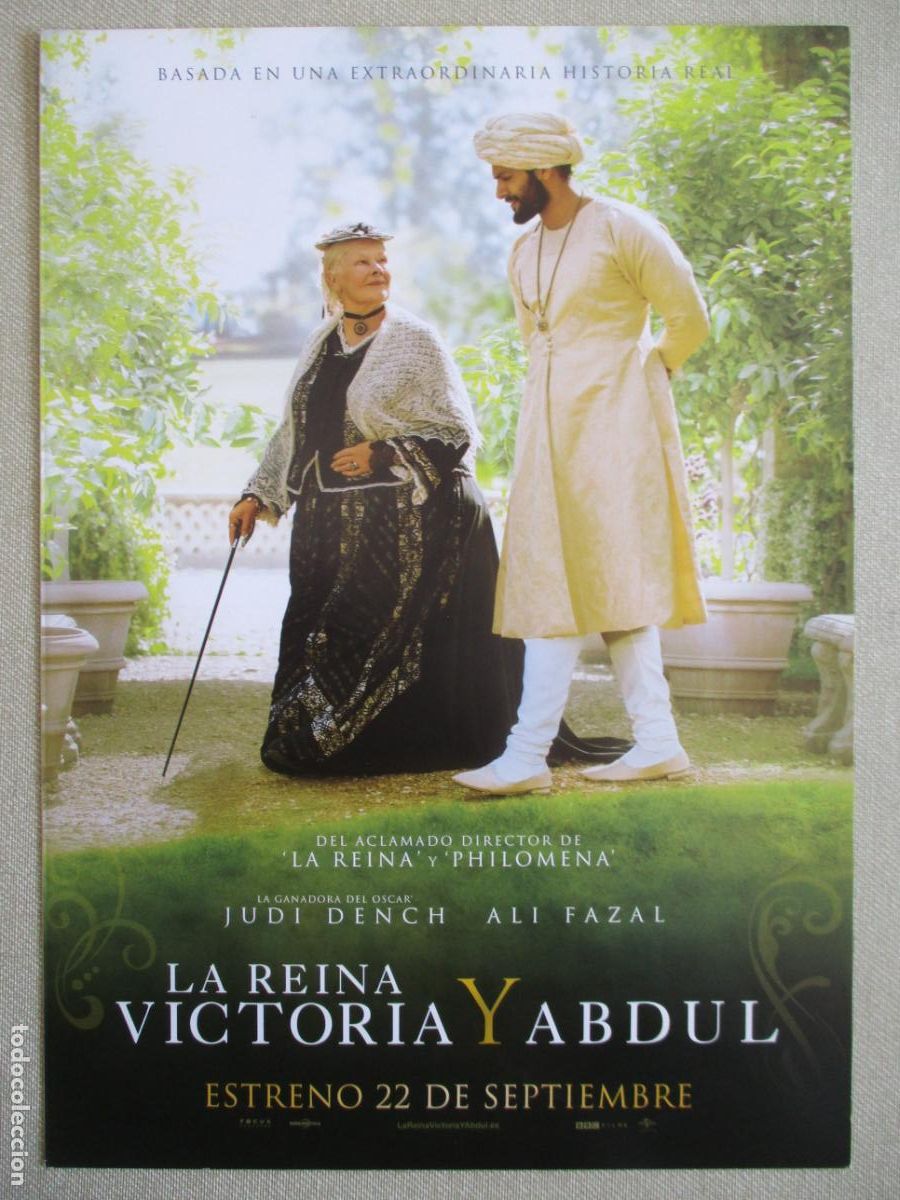 Cine: LA REINA VICTORIA Y ABDUL. GUIA ORIGINAL ESTRENO. PEDIDO MINIMO EN GUIAS 10 EUROS.