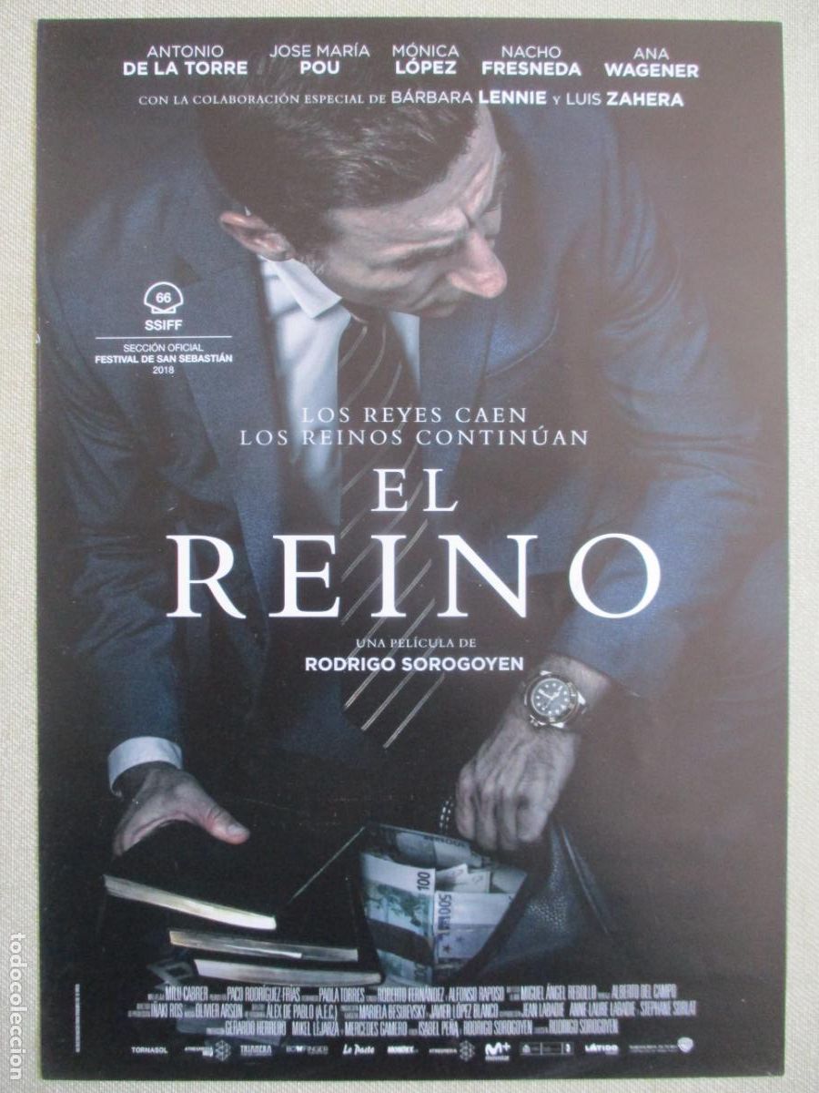 Kino: EL REINO. GUIA ORIGINAL ESTRENO. PEDIDO MINIMO EN GUIAS 10 EUROS.