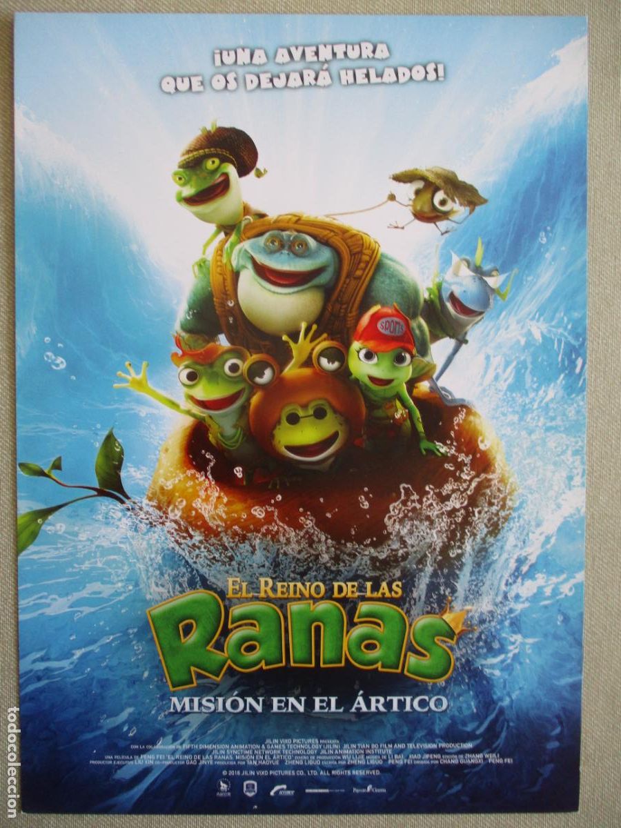 Kino: EL REINO DE LAS RANAS. GUIA ORIGINAL ESTRENO. PEDIDO MINIMO EN GUIAS 10 EUROS.