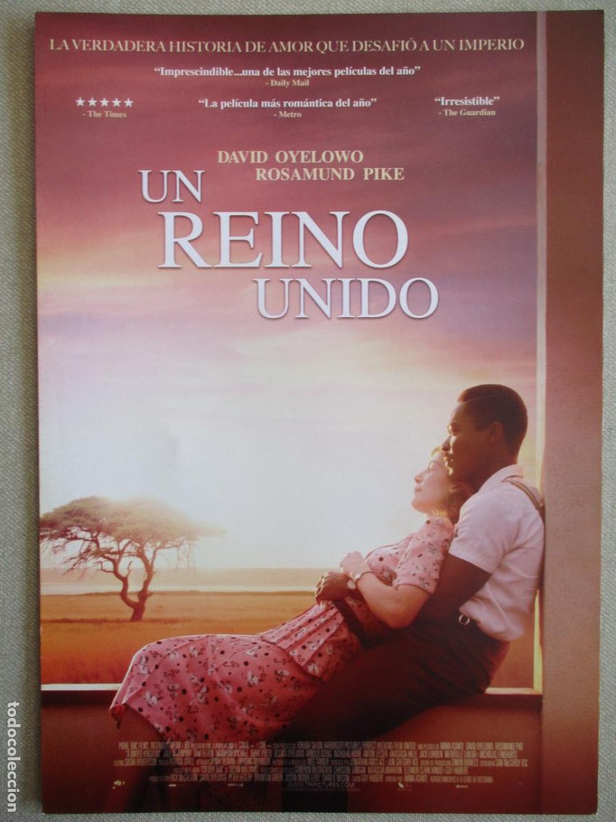 Kino: UN REINO UNIDO. GUIA ORIGINAL ESTRENO. PEDIDO MINIMO EN GUIAS 10 EUROS.