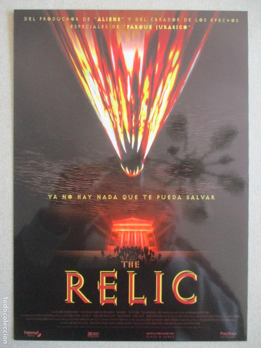 Cine: THE RELIC. GUIA ORIGINAL ESTRENO. PEDIDO MINIMO EN GUIAS 10 EUROS.