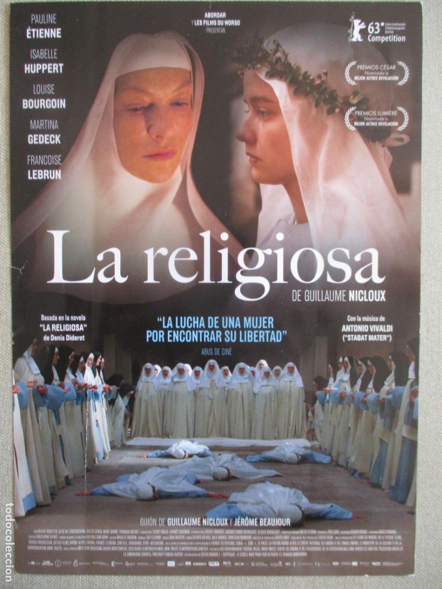 Cine: LA RELIGIOSA. GUIA ORIGINAL ESTRENO. PEDIDO MINIMO EN GUIAS 10 EUROS.