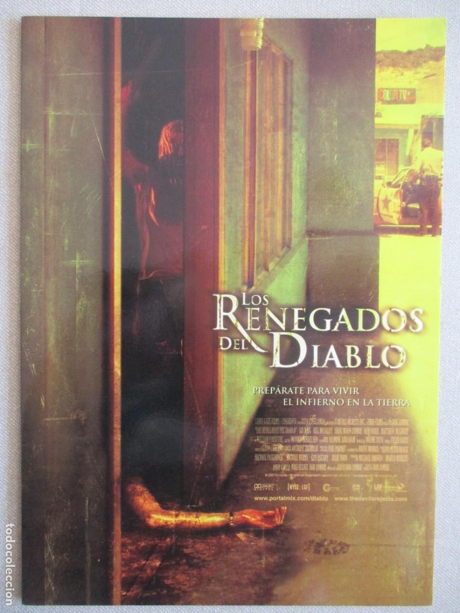 Cine: LOS RENEGADOS DEL DIABLO. GUIA ORIGINAL ESTRENO. PEDIDO MINIMO EN GUIAS 10 EUROS.