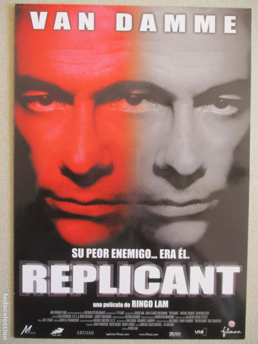 Cine: REPLICANT. GUIA ORIGINAL ESTRENO. PEDIDO MINIMO EN GUIAS 10 EUROS.