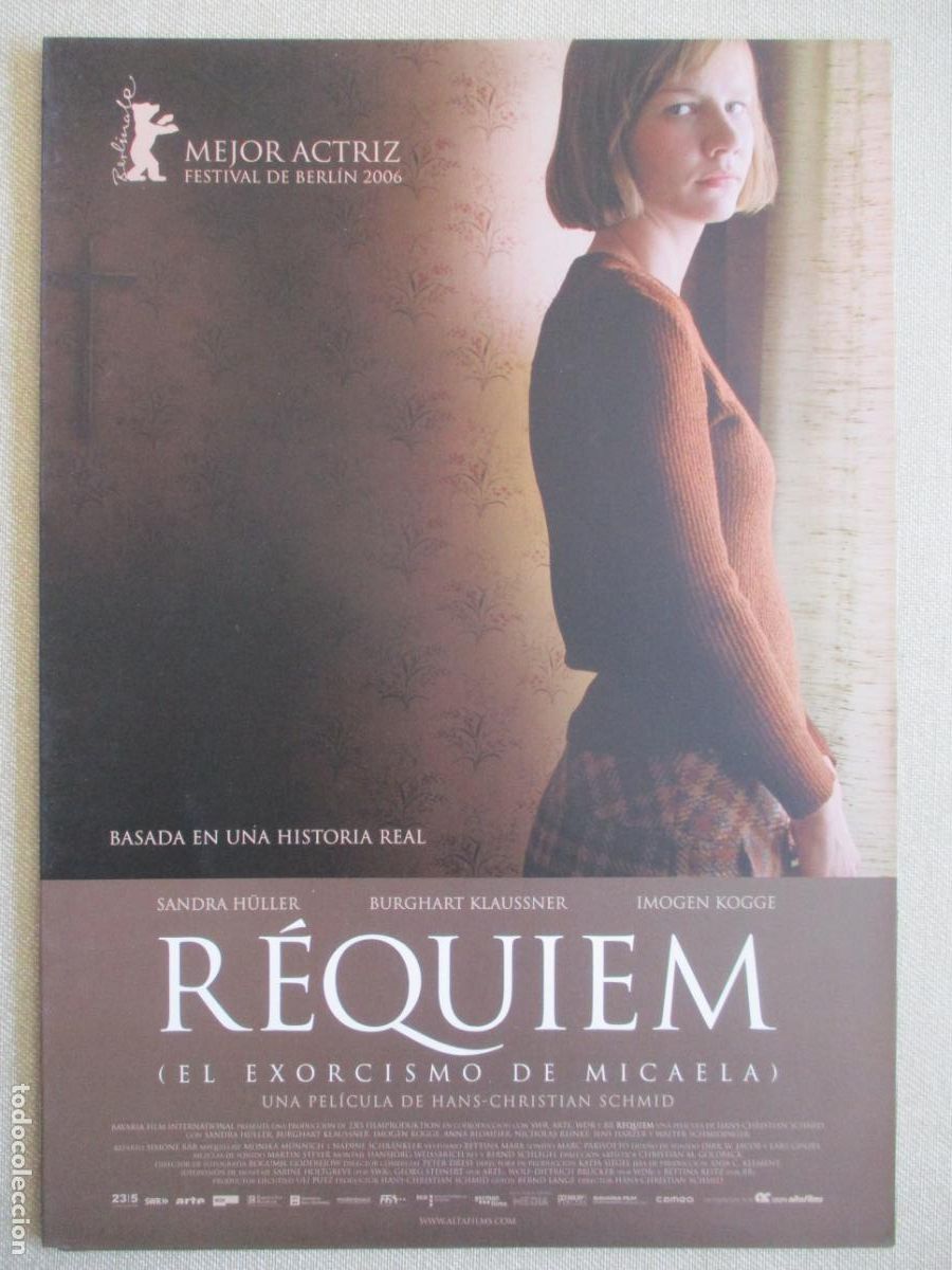 Cine: REQUIEM (EL EXORCISMO DE MICAELA). GUIA ORIGINAL ESTRENO. PEDIDO MINIMO EN GUIAS 10 EUROS.