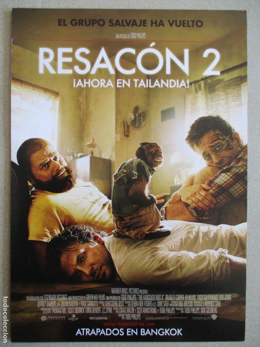Cine: RESACON 2. AHORA EN TAILANDIA. GUIA ORIGINAL ESTRENO. PEDIDO MINIMO EN GUIAS 10 EUROS.