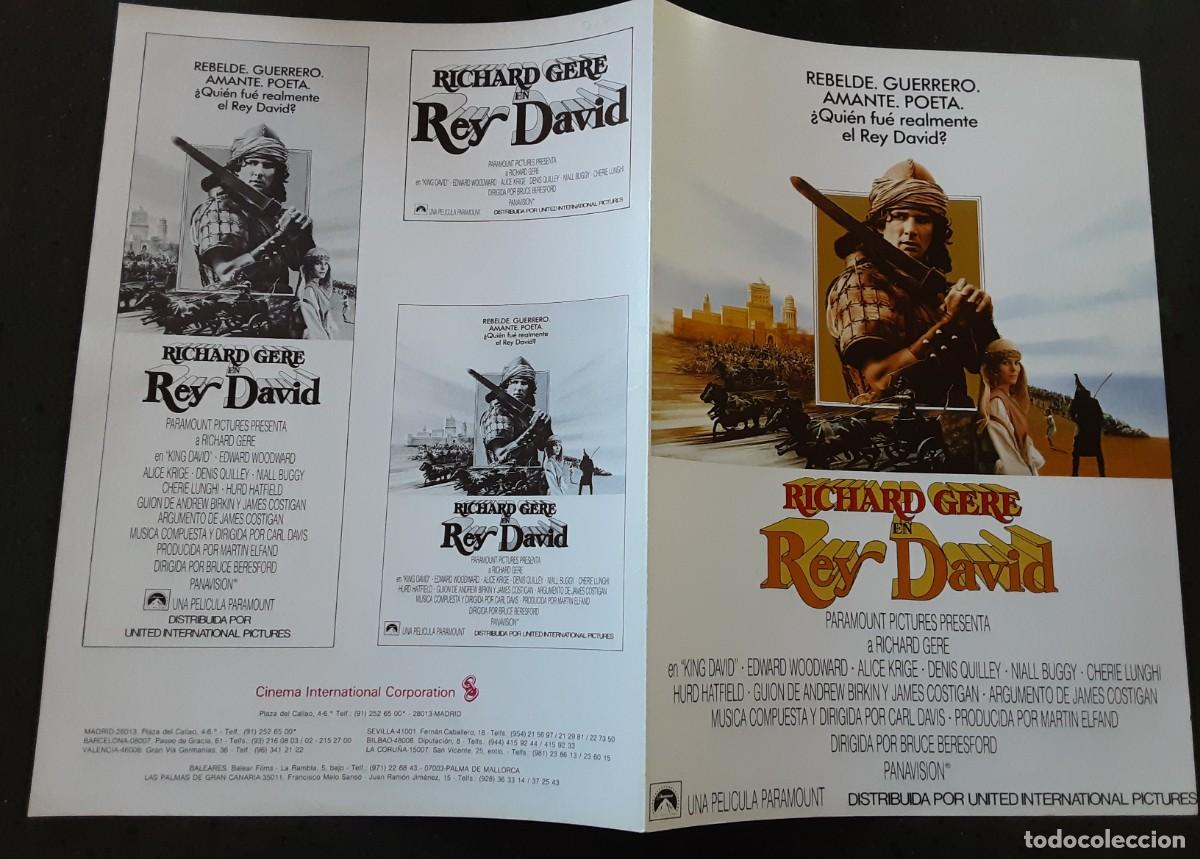 Cinema: REY DAVID, RICHARD GERE, EDWARD WOODWARD, ALICE KRIGE.