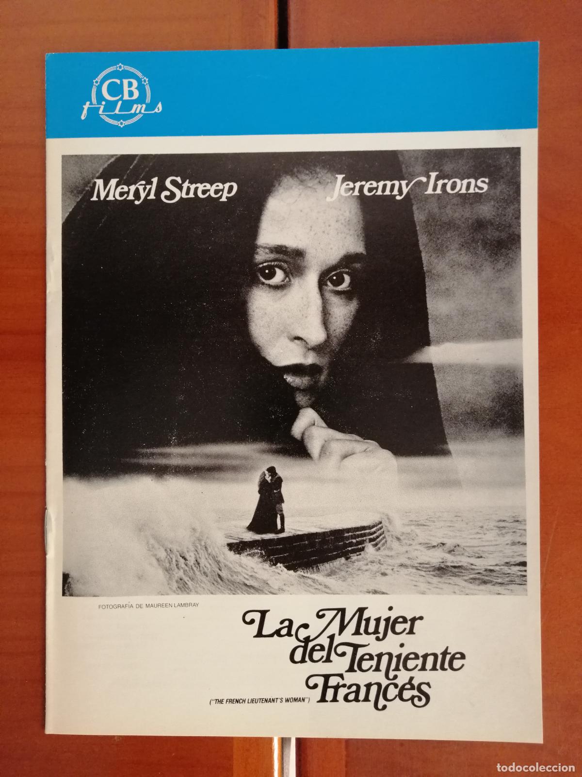 Cine: G6418 LA MUJER DEL TENIENTE FRANCES-LIBRO 8 PAGINAS