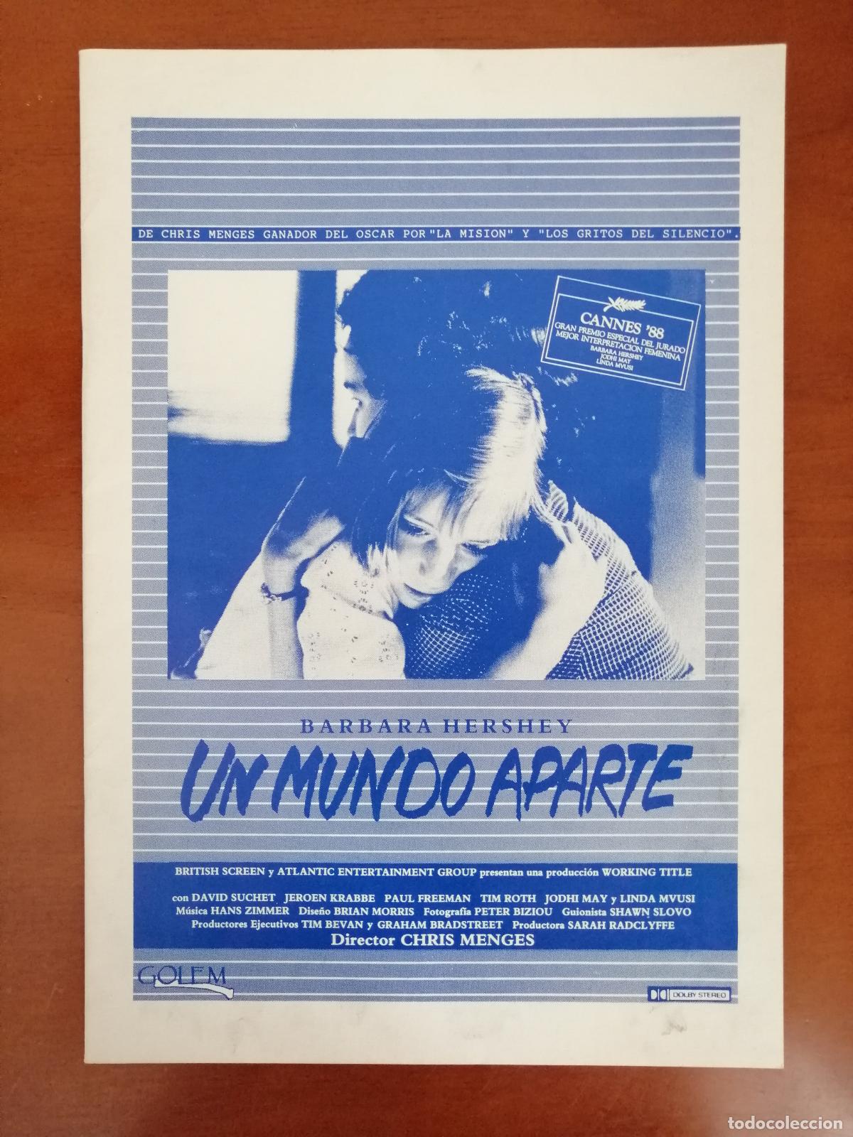 Cine: G11014 UN MUNDO APARTE-LIBRO 12 PAGINAS