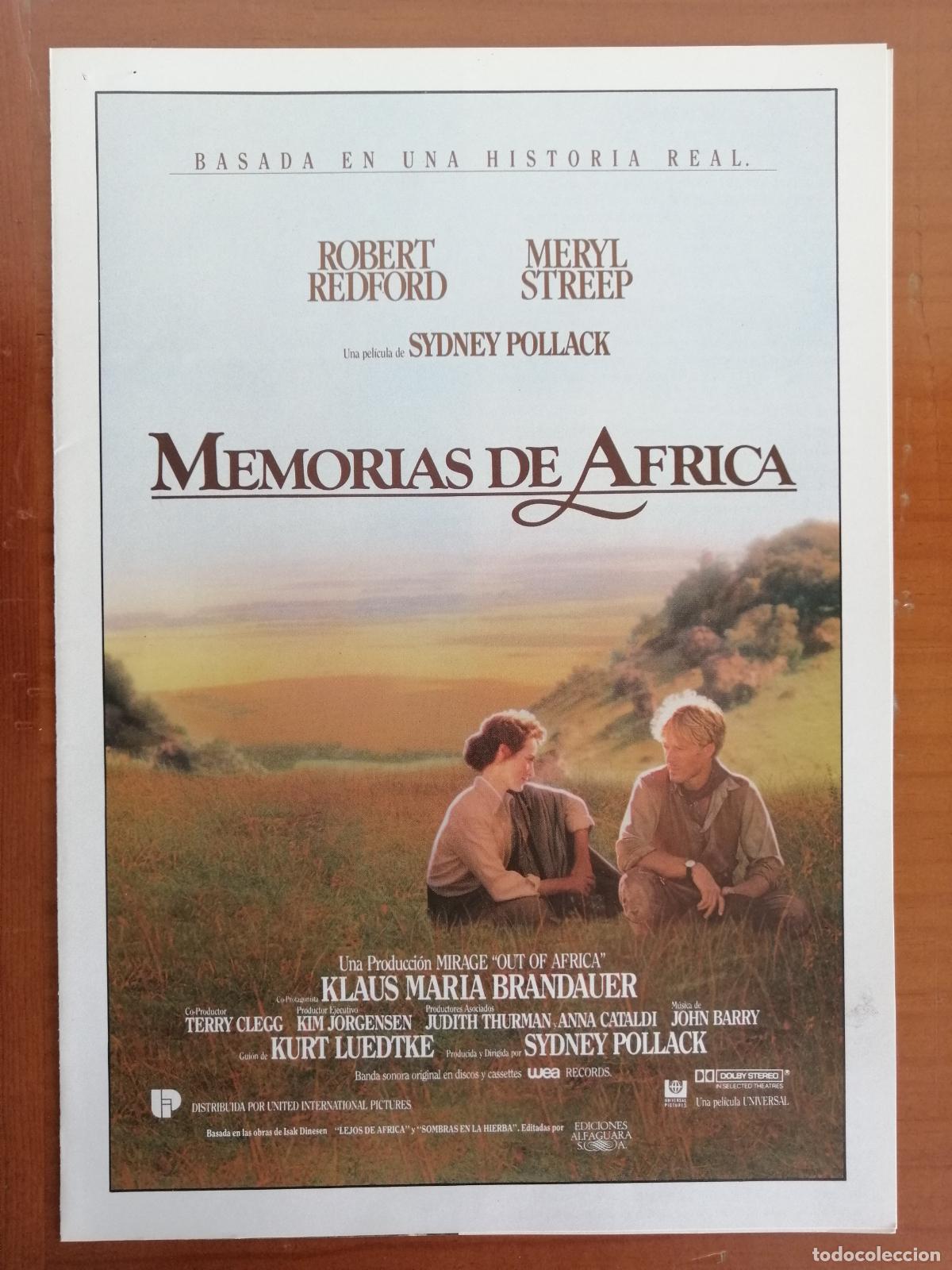 Cine: G8041 MEMORIAS DE AFRICA-DOBLE
