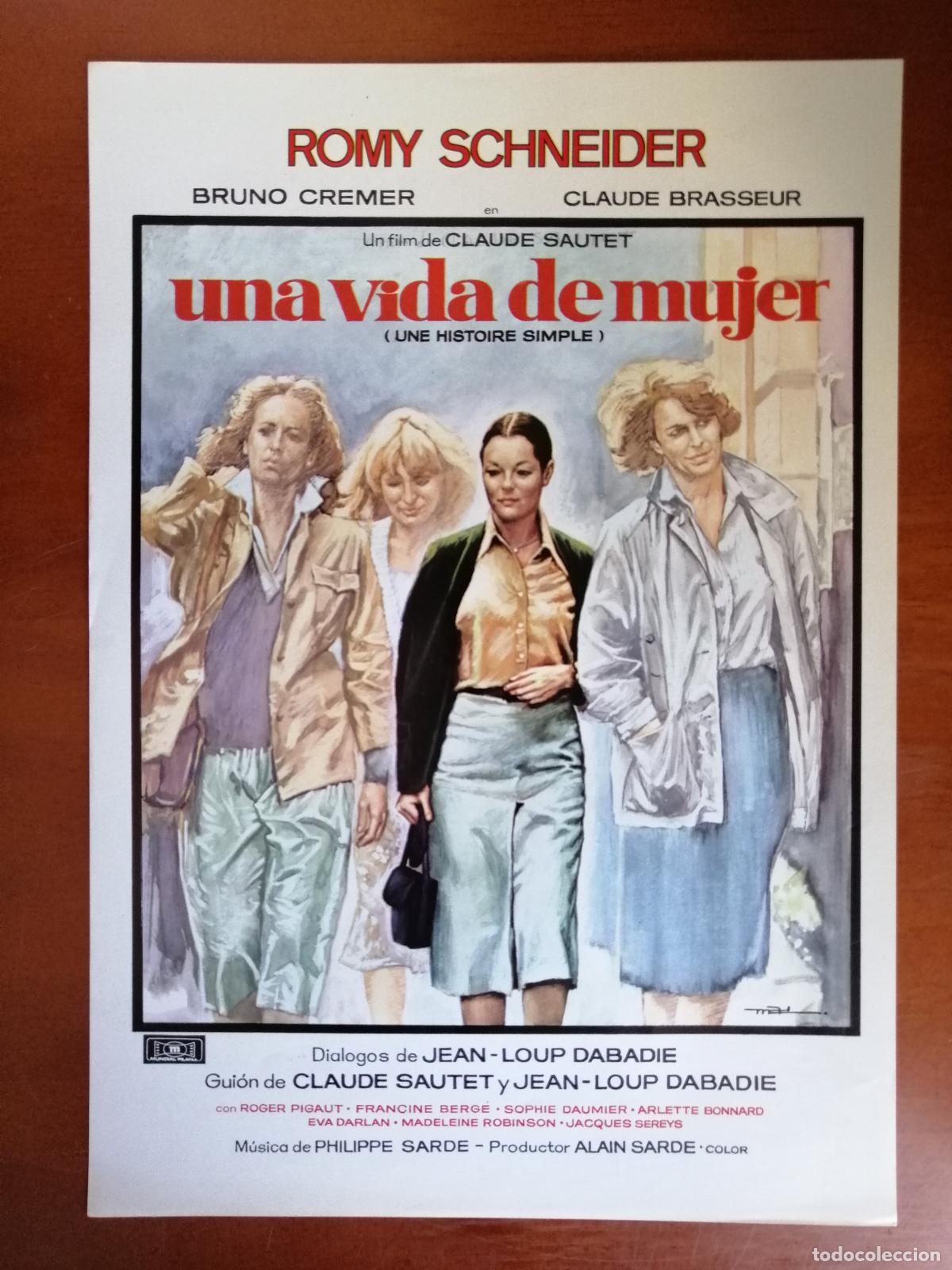 Cine: G11206 UNA VIDA DE MUJER (UNE HISTORIA SIMPLE)-SENCILLO